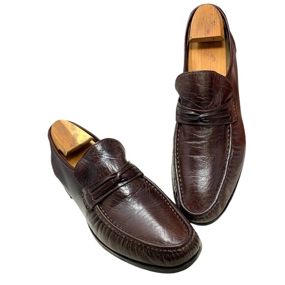 Soldini 396096 Chocolate Leather Dress Loafers‎ Made in Italy main image 4